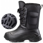 Uued paksendatud veekindlad puuvillased kalasaapad, libisemisvastased ja soojad talvised kalap&uuml;&uuml;giks m&otilde;eldud k&otilde;rge barreliga paksud lumesaapad 42