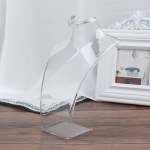 Ripatsk&otilde;rvar&otilde;ngad kaelakee vitriin, akr&uuml;&uuml;list portree mannekeeni alus 6.5*7.5*21cm puhas