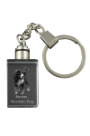 Bernese Mountain Dog, Berner Sennenhund - Crystal key ring with dog photo, illuminated key ring, unique gift by Art-Dog brand