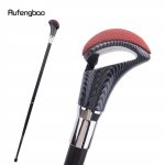 Punane must nahast h&otilde;bedane jalutuskepp mood Dekoratiivne jalutuskepp Gentleman Elegantne Cosplay Cane Crosier 94cm