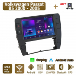 Android Carplay autoraadio Volkswagen Passat B5 2000 - 2005 multimeediumipleieri peakomplekti stereo GPS-navigatsioon BT WIFI 4+64GB 4+64GB