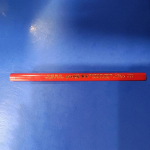 12 tk elliptilised puidut&ouml;&ouml;tlemispliiatsid skaalaga lameda m&auml;rgiga pliiatsid must/punane paksu s&uuml;damikuga k&auml;sit&ouml;&ouml;riistade isetegemise tarvikud punane