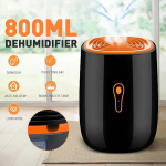&Otilde;hukuivati ​​800 ml 25 W madala m&uuml;ratasemega kaasaskantav kuivati ​​hallitusevastane puhastusseade kaasaskantav puhastusseade &otilde;hukuivati ​​niiskus AU Plug must