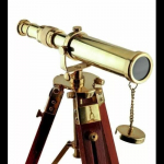 Puidust statiiviga teleskoop Merenduslik Noodiline Vintage Lauakaunistus