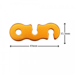 10 tk &uuml;likerge alumiiniumist Guyline juhtmeregulaator telkimiseks matkamiseks seljakotimatkamiseks &otilde;ues 10PCS must