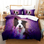 Lilla Voodipesukomplekt Pol&uuml;ester Tekikott Padjakate 3D Tekikott Lavendel Liblikas Kahekordne T&auml;issuuruses Kuningas Queen &Uuml;heinimesevoodi 140x210cm 2pcs