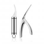 Roostevabast terasest krevettide koorija krevetiliini krevettide koorija Vastupidav krevettide puhastaja nuga k&ouml;&ouml;gi krevettide koorimise t&ouml;&ouml;riistad must