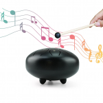 6-tolline teraskeeletrumm 8 noodiga vihmatrumm Kaasaskantav l&ouml;&ouml;kpill koos trummivasaratega must