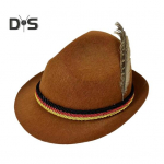 Pealm&uuml;ts Oktoberfest Fedora Retro Baieri stiilis unisex-m&uuml;ts sulgede ja k&ouml;iega Dekoratsiooniga p&uuml;hade 1920. aastate temaatilised peod Cosplay s&uuml;ndmuste m&uuml;ts roheline