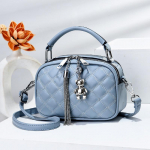 Lingge Crossbody v&auml;ike kott Uus mood V&auml;ike l&otilde;hnav kettkott Naiste Crossbody k&auml;ekott Mini &otilde;lakott 18x8x12 sinine