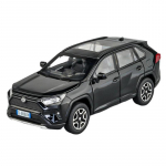 1/32 Toyota RAV4 maastikuauto k&otilde;rge simulatsiooniga survevalatud metallisulamist mudelauto heli ja valgusega, tagasit&otilde;mmatav, kollektsioon, laste m&auml;nguasi, kingitused F566 must