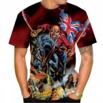 Kuum m&uuml;&uuml;a uus Live Dead 3D printimine T-s&auml;rk Rock Music &Uuml;markaelusega l&uuml;hikeste varrukatega Heavy Metal Fashion vabaaja meeste unisex top XL