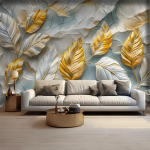 Moodne 3D seinamaaling Lehemustriga tapeet Elutuba Magamistuba Teleri tausttapeet Kodu kaunistus 200 cm(W) x 140 cm(H)