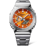CASIO G-Shock G-Steel GM-2110D-4A Roostevaba teras Oranž sihver Spordikell oranž