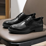 FashionMeeste oxfordi kingad n&ouml;&ouml;riga &Auml;ri Nahkjalatsid &otilde;ues Mood vabaajajalatsid Meeste Must pulmapidu Mugavad meestekingad 7 must