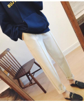 Naiste ka&scaron;miirvillased p&uuml;ksid &ndash; 2023. aasta s&uuml;gis/talv, Slim Fit Harem Style, suur, trendikas sigaretitoru l&otilde;igatud. M