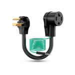 Kuivati pistiku adapter 4 kontaktilt 3 kontaktile, 4P uuem kuivati 3P vanemasse majja, NEMA10-30P kuni 14-30R kuivati adapterjuhe, 220V black