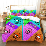 Splatoon 3 Inkling Kalmaari Voodipesu Komplekt &Uuml;heinimese Twin T&auml;is Suur Queen King Suurusega Voodikomplekt T&auml;iskasvanu Laste Magamistoa Tekikoti Komplektid Voodilina Komplekt 70x133cm 2pcs blue