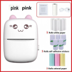C9 Mini Bluetooth taskutermoprinter 5 rolls of thermal paper
