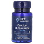 Life Extension, Kaltsium-d-gl&uuml;karaat, 200 mg, 60 k&ouml;&ouml;giviljakapslit