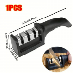 Must k&ouml;&ouml;ginoa teritaja terituskivi noad Kodumajapidamises kasutatavad multifunktsionaalsed kolmeotstarbelised teritusk&ouml;&ouml;git&ouml;&ouml;riistad as show