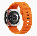 &Uuml;hilduv silikoonist spordirihm Samsung Galaxy Watch7 Ultra 47mm jaoks, p&ouml;&ouml;rdpandlaga Samsung Galaxy Watch7 Ultra 47mm