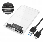 3.0/2.0 HDD korpus 2,5-tolline SATA SSD k&otilde;vakettakarp 5 Gbps &uuml;lekandekiirusega ja l&auml;bipaistva disainiga mobiilne v&auml;line korpusU