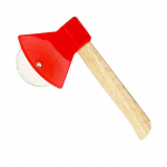 Planeerimiskirve t&uuml;&uuml;pi roostevabast terasest pitsal&otilde;ikur tammepuidust k&auml;epidemega pitsanuga &uuml;he rattaga pitsa keskmine k&uuml;psetusvidin kirves pitsanuga 2" punane