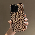 Armas Leopard Print l&auml;bipaistev telefoni&uuml;mbris iPhone'ile 16 15 14 13 12 11 Pro Max 15 Pro Plus P&otilde;rutuskindel silikoonist pehme kate iPhone 16 Pro