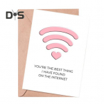 Aastap&auml;evakaart t&uuml;druks&otilde;brale poiss-s&otilde;brale Romantiline s&otilde;brap&auml;eva kaart Head aastap&auml;evakaarti Armastuse &otilde;nnitluskaart tema abikaasale naisele valge