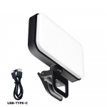 LED-mobiiltelefoni arvuti t&auml;itevalgusti Reguleeritav kaasaskantav LED-lamp Laetav klambriga t&auml;itevvideovalgusti reaalajas selfie-koosoleku jaoks