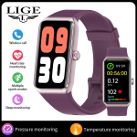 LIGE Uus nutikell C82 Bluetooth Call Naiste nutikell 1,47-tolline tervisetuvastusega v&auml;lispordi veekindel nutikas k&auml;ev&otilde;ru silicone strap