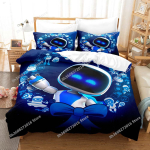ASTRO BOT Voodipesukomplekt &Uuml;heinimese Twin T&auml;iskasvanu Queen King Suuruses Voodikomplekt T&auml;iskasvanu Laste Magamistuba Tekikoti Komplektid 3D Prindiga Anime Voodilina S EU Single(135x200cm)