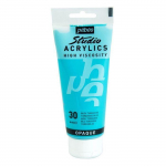Peinture acrylique - P&eacute;b&eacute;o - Studio Acrylic - Bleu turquoise - 100 ml - Satin&eacute;