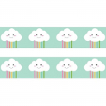 2 masking tapes petits nuages 10 m x 1,5 cm