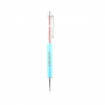 Pierres et Min&eacute;raux. Stylo min&eacute;raux Rubis du Br&eacute;sil. Couleur Bleu turquoise.