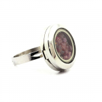 Pierres et Min&eacute;raux. Bague Rubis brut. Taille ajustable.