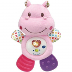 VTECH BABY - Hochet Croc'Hippo - Peluche Textur&eacute;e Rose roosa