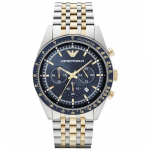 Emporio Armani AR8030 kahetooniline Tazio kronograafi meeste k&auml;ekell