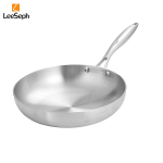 Leeseph kolmekihiline roostevabast terasest pann, mitmeotstarbeline pann, roostevabast terasest k&auml;epidemetega pann, k&ouml;&ouml;gin&otilde;ud 22cm