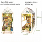 Silvia Garden 3D Vaala Kosmos DIY Raamatuhoidja Mudel Kaunistus Silvia Garden - English Version