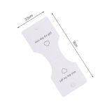 50 tk Poolvolditud kaart Juuste aksessuaarid Papp displeikaardi sildid Juuksen&ouml;&ouml;r Pakendikaart Rippuv silt papist silt 50pcs