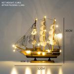 Loov purjekas mudel elutuba kodu dekoor kaunistus veinikapp veranda raamaturiiul laua kaunistus tuledega kingituseks