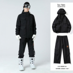 Moodne Vabaaja M&auml;e Kapuutsiga Suusakost&uuml;&uuml;m : Jakk ja p&uuml;ksid komplekt Small