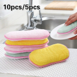 10 TK/5 TK n&otilde;udepesulapp Paksendatud puhastuslapp Multifunktsionaalne imav Coral Velvet Househo 5pcs