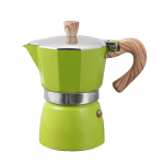 Alumiiniumist itaalia stiilis espresso kohvimasin, perkolaator, pliidipealne veekeetja 150ml roheline