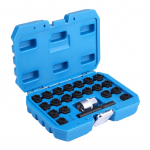 22 tk legeerterasest vargusvastane kruvih&uuml;lss lukustatav rattamutri v&otilde;tme padrunikomplekt must