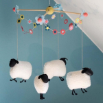 Rouleau de tissu - Effet laine de mouton - Blanc - 30 cm x 1 m - 270 g/m2