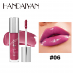 Handaiyan Marble Effect Glass Lip Gloss Hydrating Liquid Lipstick with Mirror Finish Waterlight Lip Lacquer 4ML