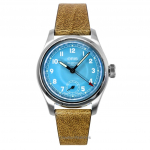 Oris Big Crown Pointer Date Nahkrihm Sinine sihverplaat Automaatne 01-473-7786-4065-07-5-19-22FC Meeste k&auml;ekell sinine